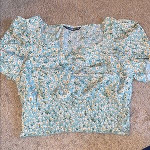 Floral crop top
